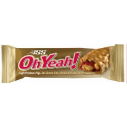 Oh Yeah Bar 12/85gr-Peanut Butter and Strawberry Jelly
