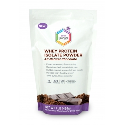 Body Basix Whey Protein Isolate Powder, Chocolate, 16-Ounce